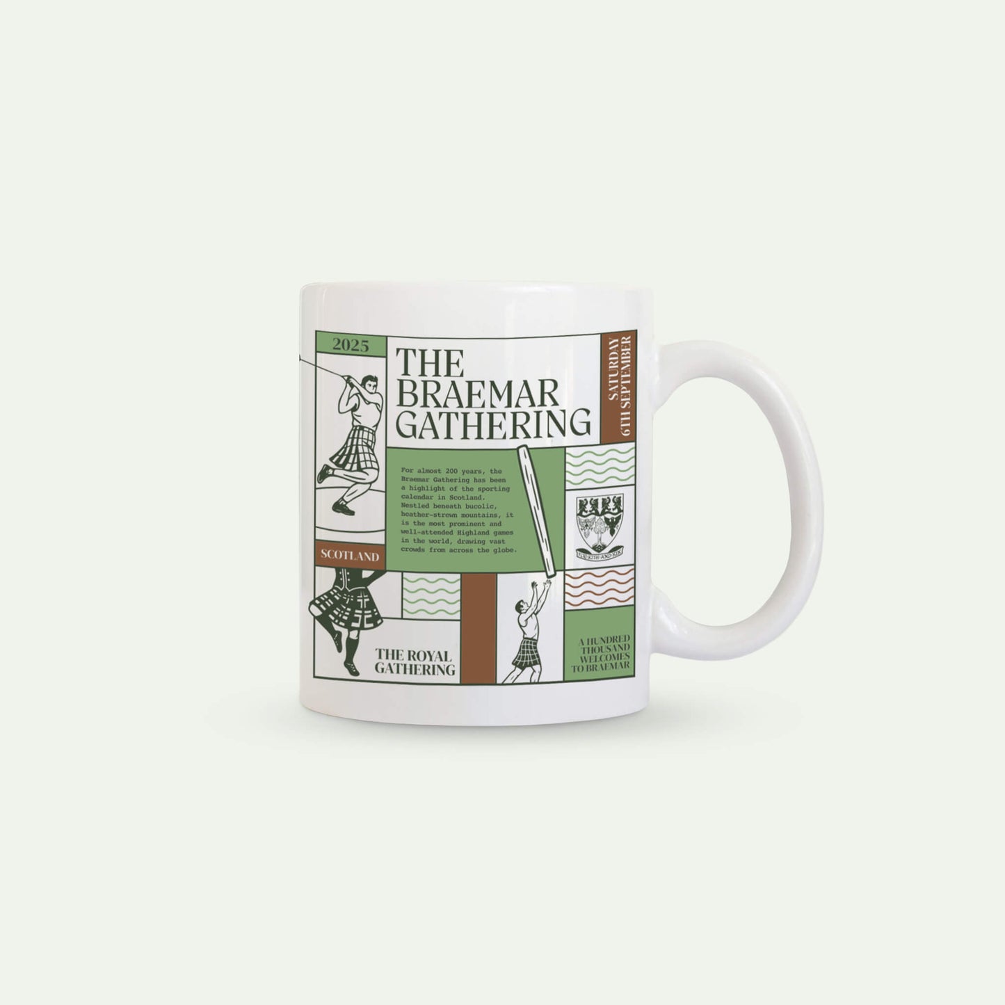 Event Ceramic Mug - White - Braemar Gathering
