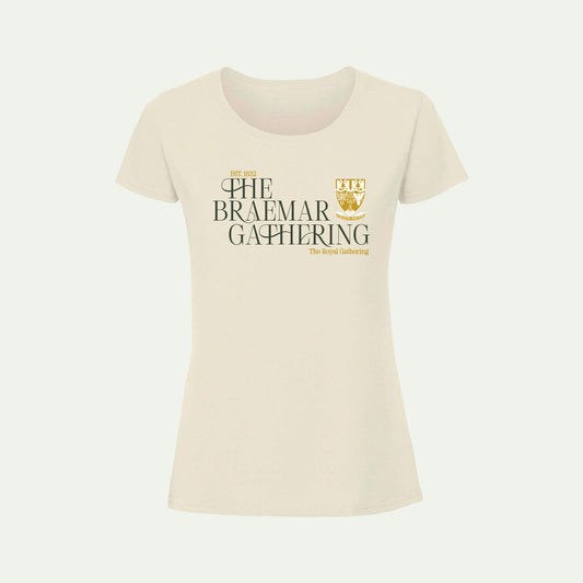Classic Fitted T-Shirt - Desert Sand - Braemar Gathering