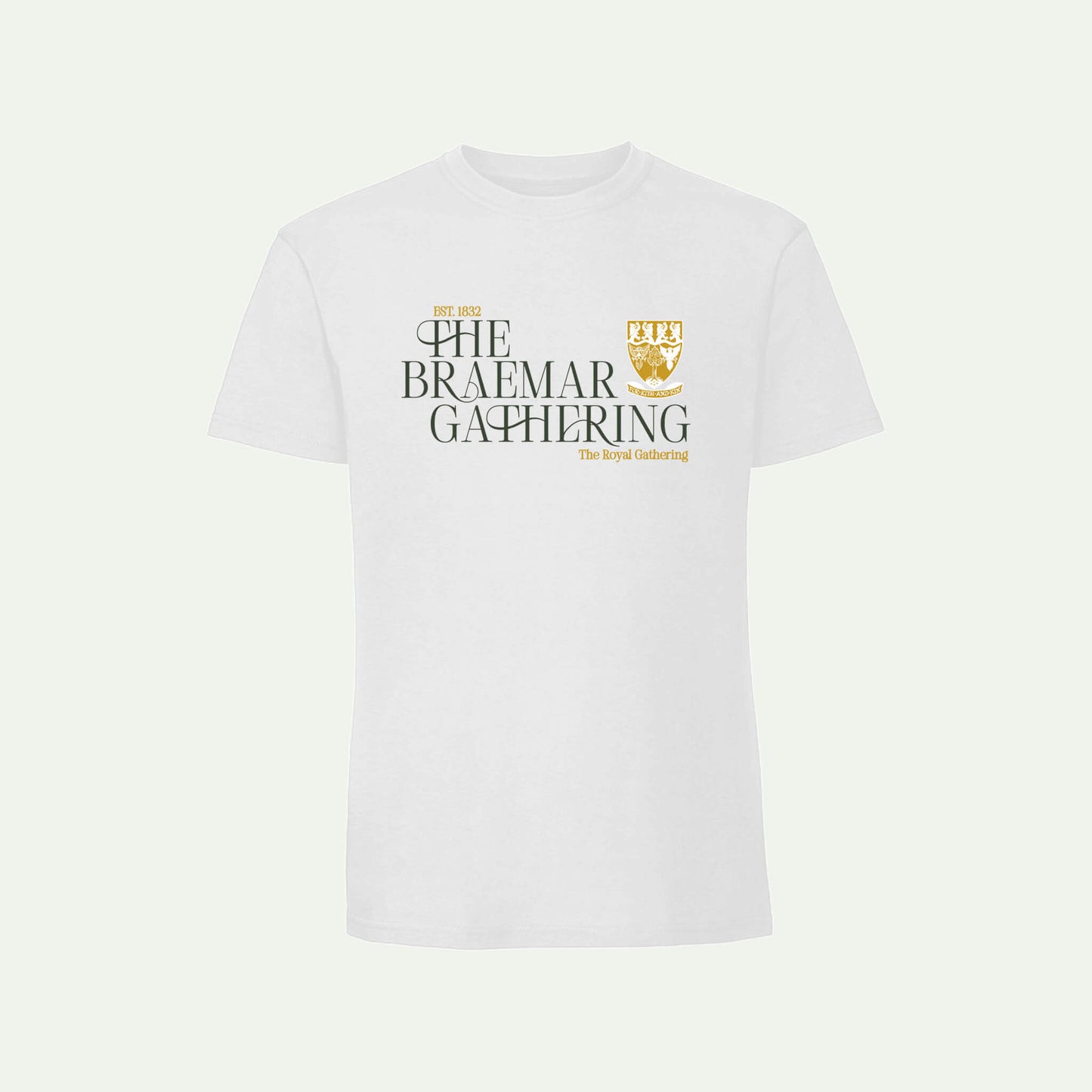Classic T-Shirt - White - Braemar Gathering