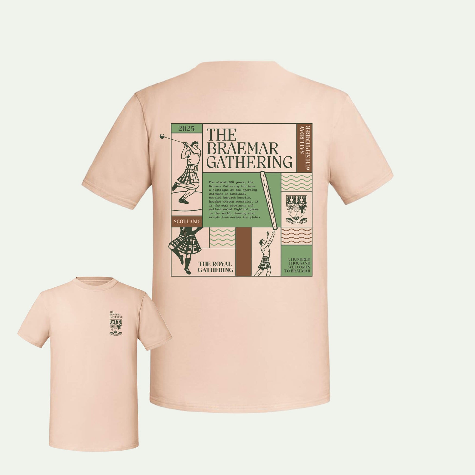 Event T-Shirt - Desert Sand - Braemar Gathering