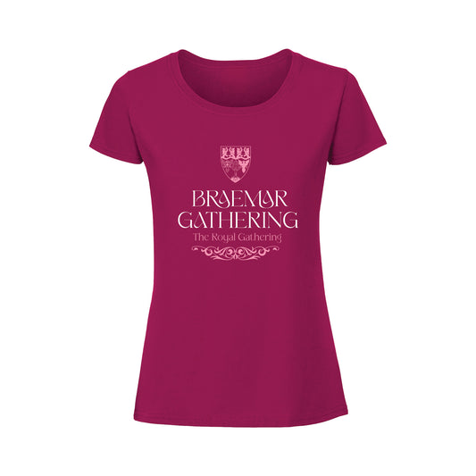 Braemar Gathering 2026 Classic Fitted T-Shirt - Cranberry