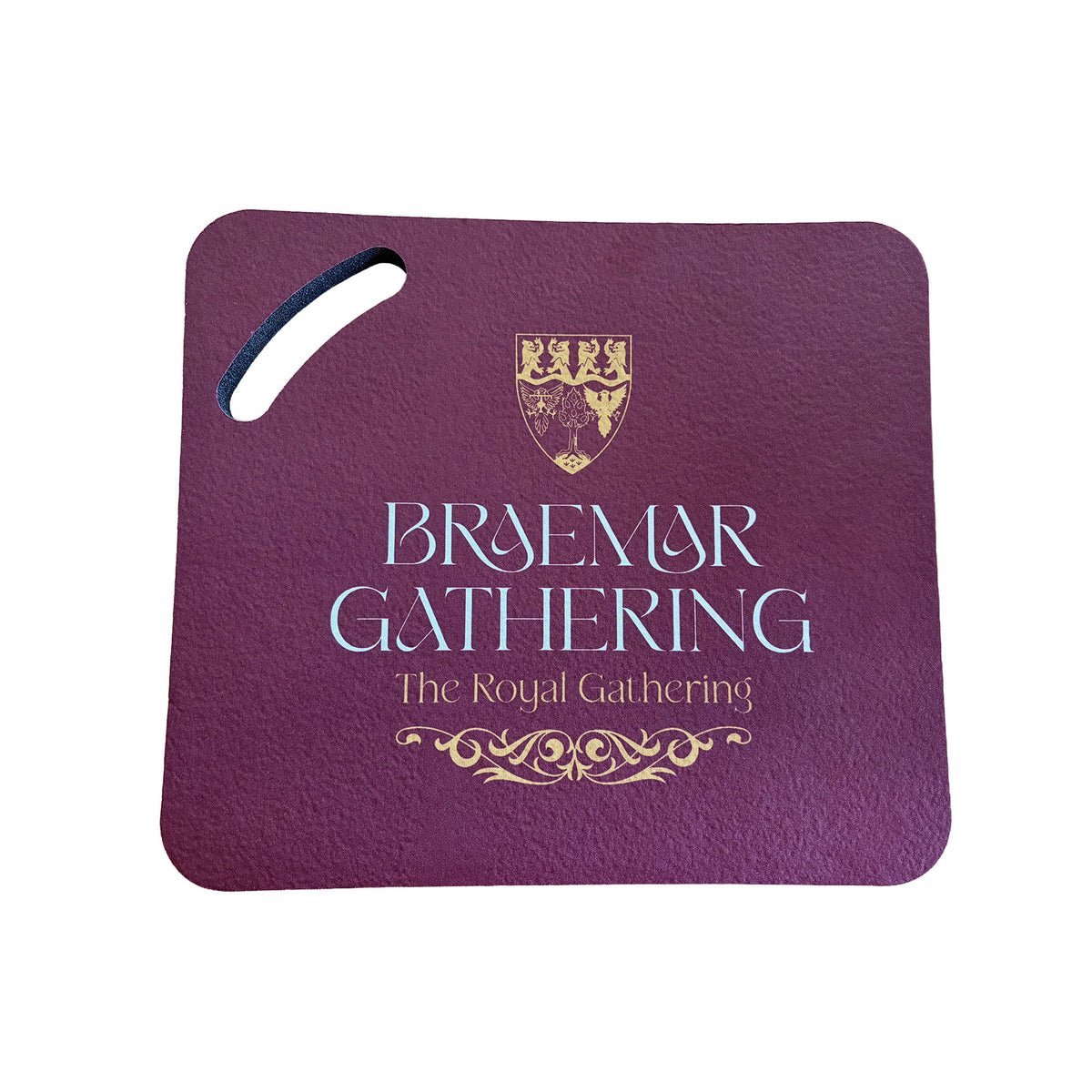Braemar Gathering 2026 Seat Pad - Burgundy