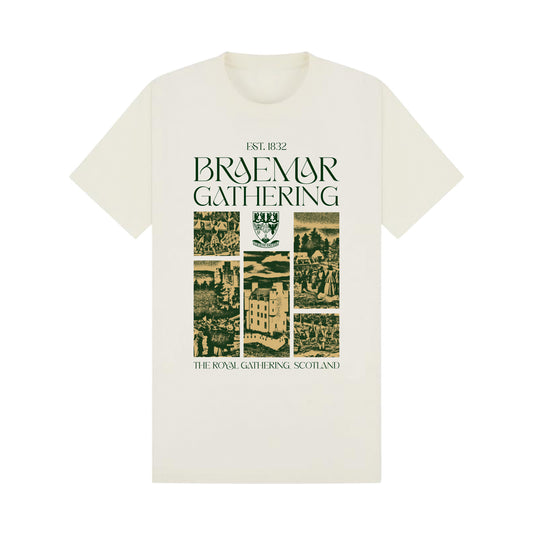 Braemar Gathering 2026 Heritage T-Shirt -  Ecru