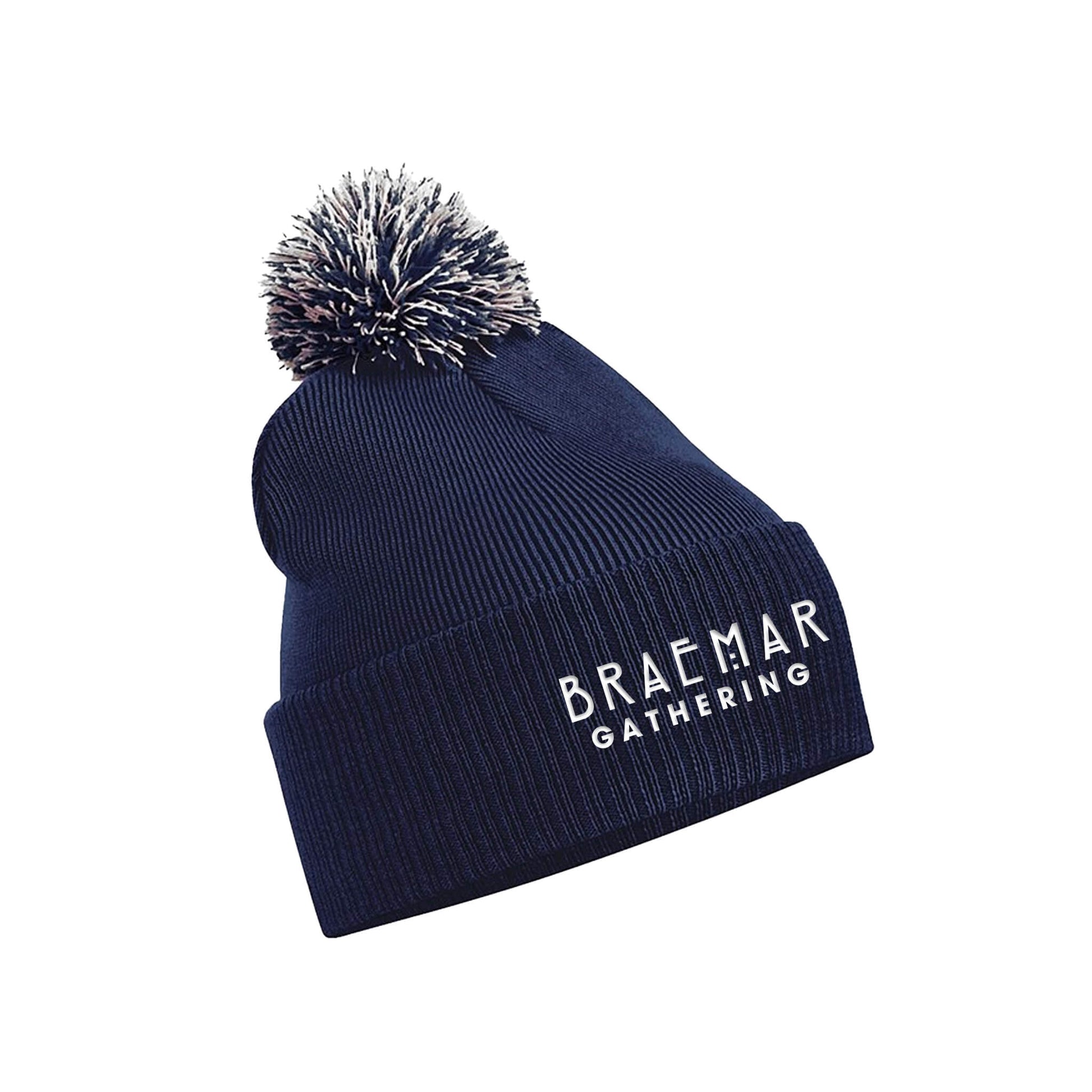 Classic Embroidered Beanie | Navy | Braemar Gathering