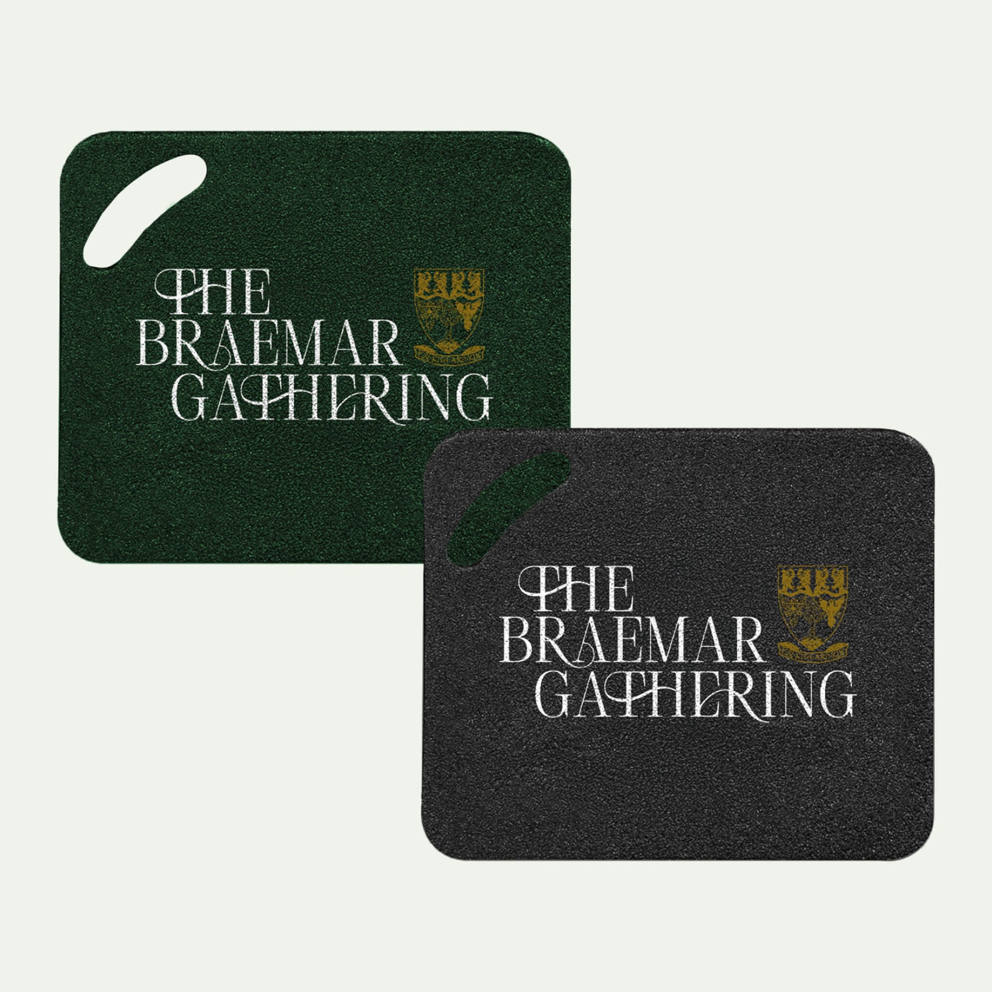 Seat Pads in Black or Green - Braemar Gathering