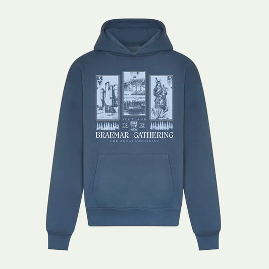 Heritage Hoodie - Airforce Blue - Braemar Gathering