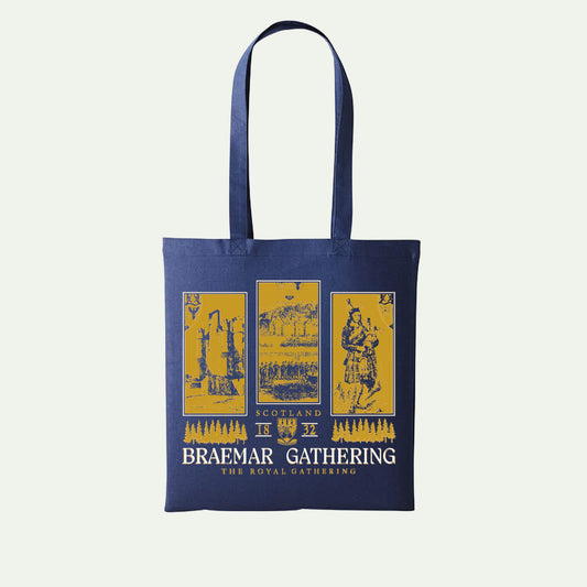 Heritage Tote Bag - Navy - Braemar Gathering