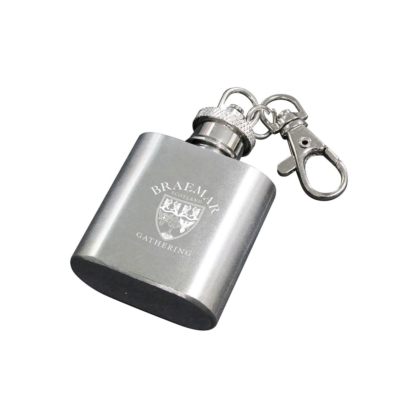 Braemar Gathering Classic Hip Flask Keyring